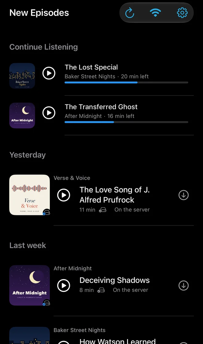 The Podcasts app on iPhone: new episodes from every show