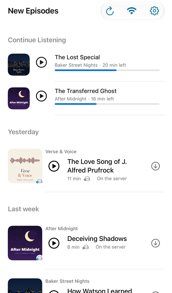 The Podcasts app on iPhone: new episodes from every show